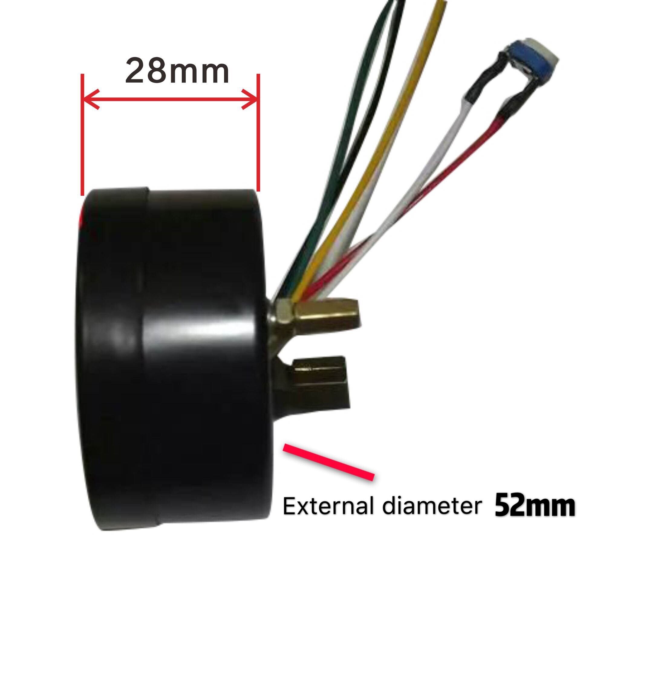 Bil brændstofmåler 52mm 12v led brændstofniveau meter måler brændstofniveau sensor motorcykel bil aluminiumslegering