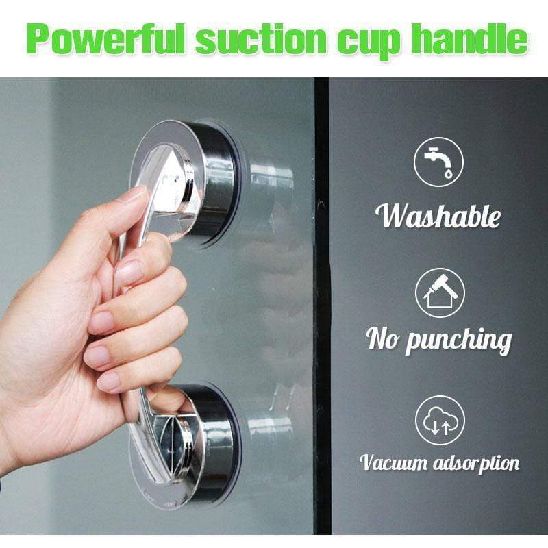 Powerful Suction Cup Handle Safe-Grip Bathroom Suction-Cup Shower-Handle Refrigerator-Handrail No-Drilling with Safe-Grip Shower