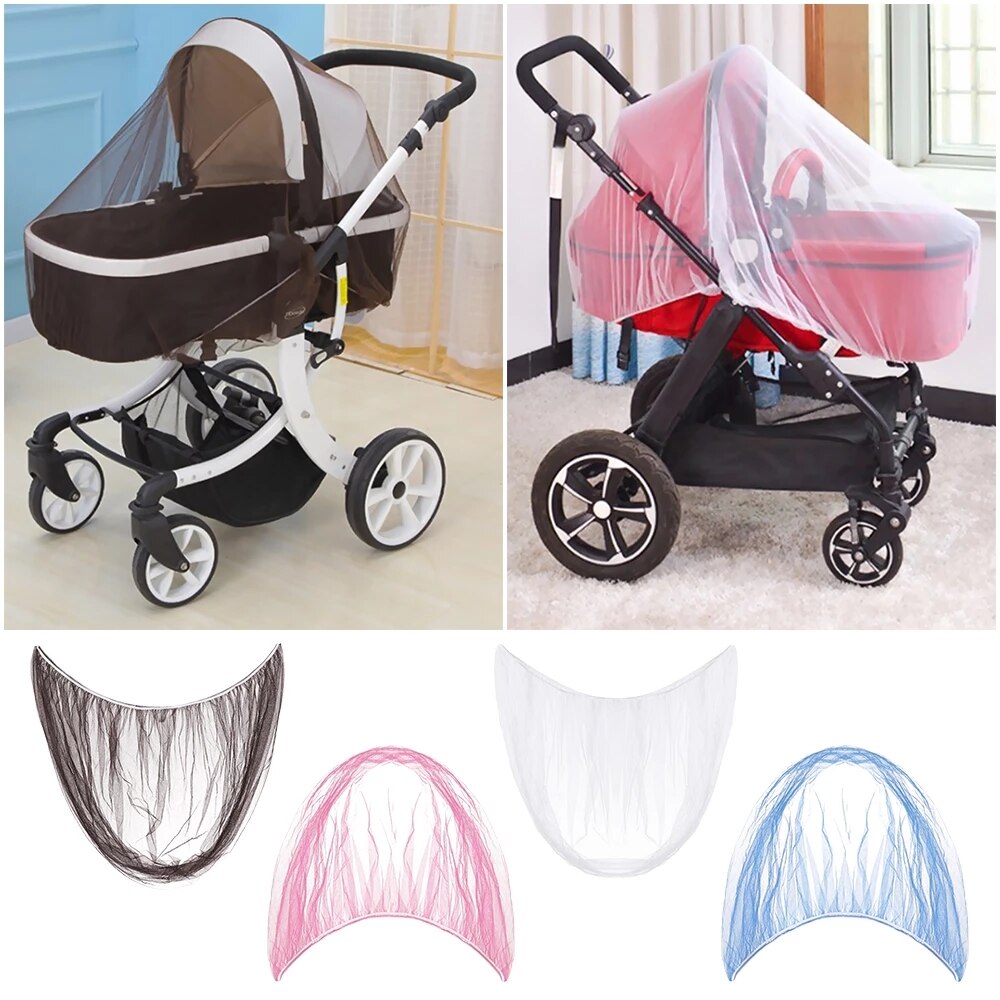 1 pièces moustiquaire bébé poussette poussette moustique insecte bouclier Net sûr nourrissons Protection maille poussette accessoires 150cm