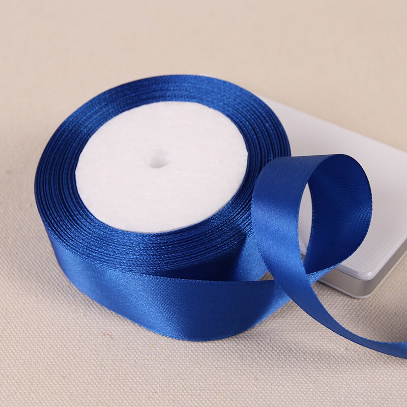 6mm 10mm 15mm 20mm 25mm 40mm 50mm Royal Blue Silk Satin Ribbons DIY Crafts Supplies Wedding Decoration Wrapping Ribbons: 25mm