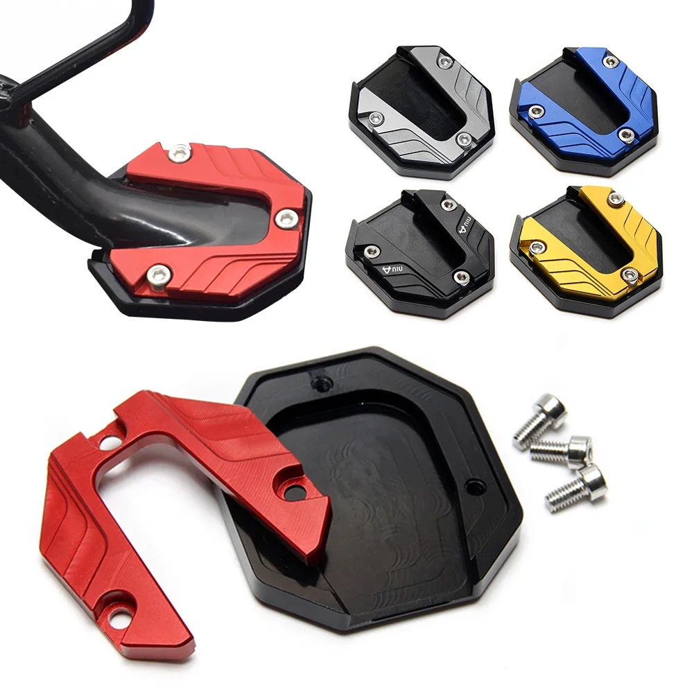 Piastra di supporto per estensione del cavalletto laterale per bici da moto in lega di alluminio CNC Base allargata antiscivolo