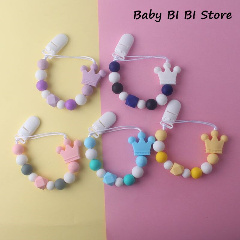Baby produkter silikone sut kæde spædbørn vedhæftning anti-drop anti-mistet kæder nyfødt badning