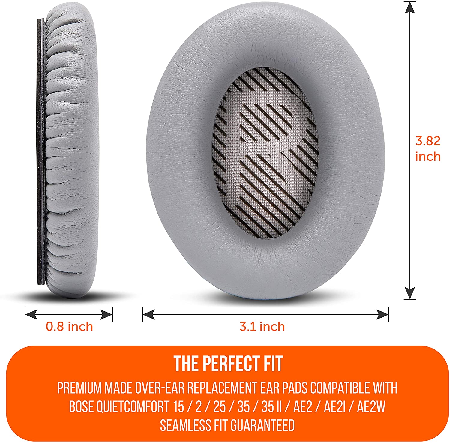 Professionele oorkussens voor BOSE QC35 voor QuietComfort 35 & 35 ii BOSEQC35 QC2, AE2, AE2i QC15 AE2 SoundTrue hoofdtelefoonkussen