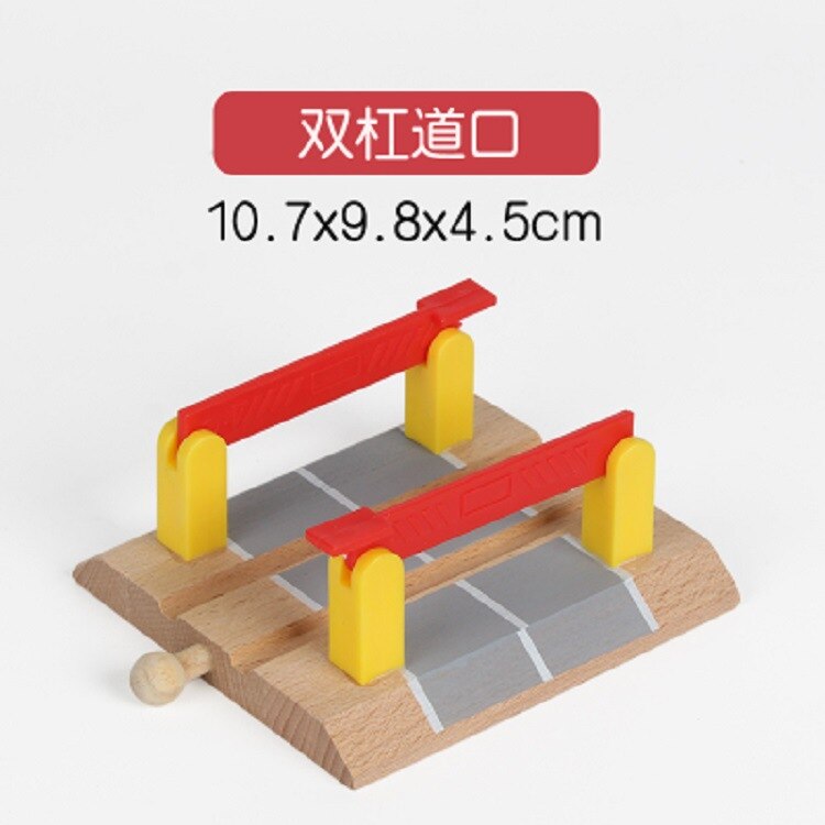 Houten Scène Spoor Accessoires Compatibel Met Magnetische Trein Bulk Spoor Accessoires Slagboom Spoor Scène: TTC28
