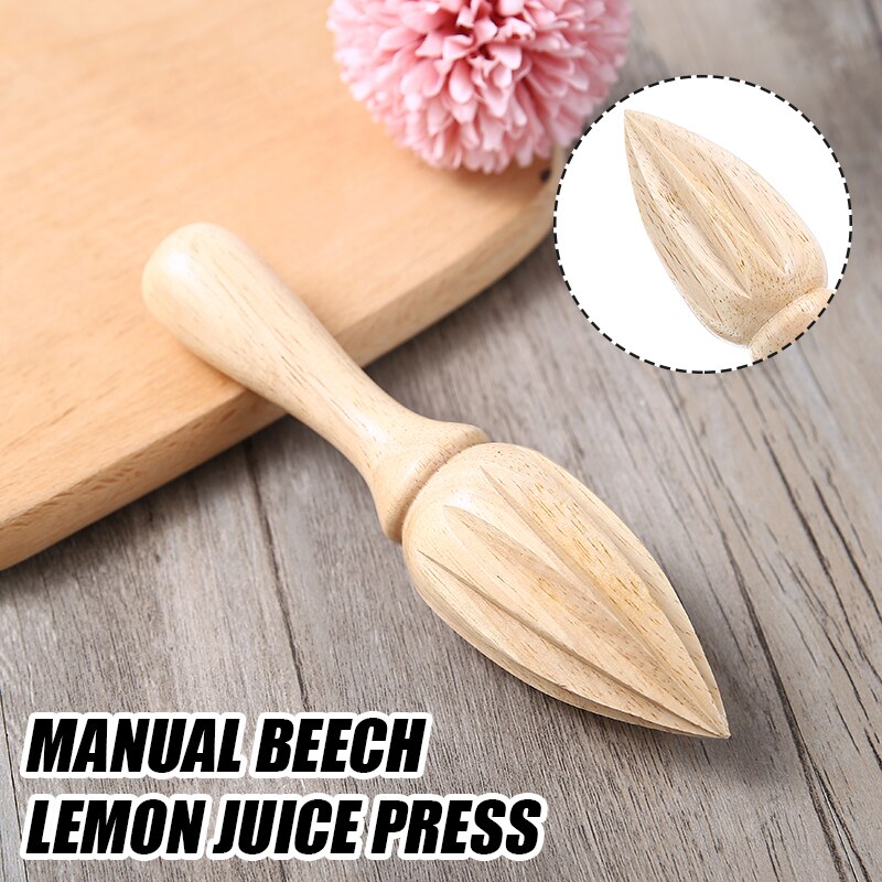 Espremedor de limão de madeira natural manual portátil espremedor de frutas extrator de suco laranja reamers de madeira prático cozinha gadgets