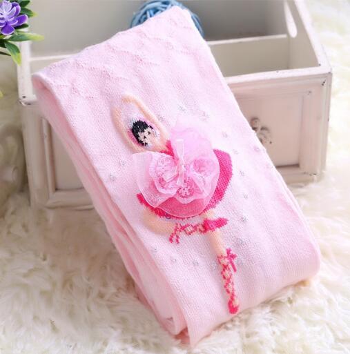Collants de printemps et d&#39;automne pour petites filles, vêtements pour enfants, bas blancs de Ballet,: pink ballet / Fit 6-9year