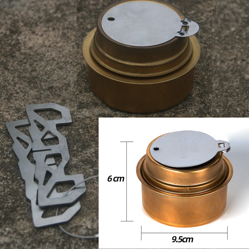 Outdoor Spirit Stove Camping Solid Alcohol Stove Burner: WHITE