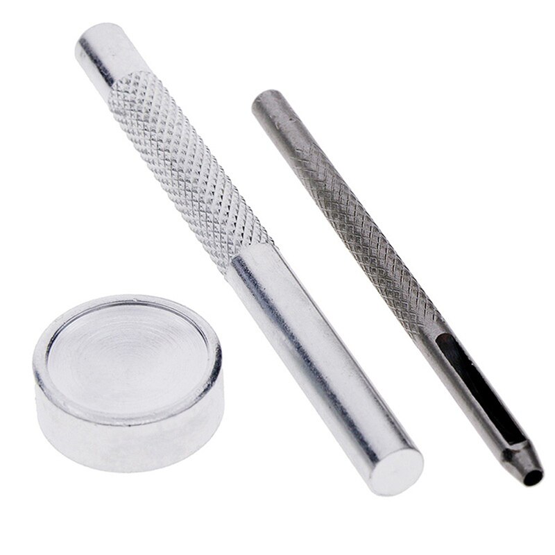 120pcs Leather Rivets Single Cap Rivets Tubular Metal Studs With Fixing Tool Kit For Leather Craft Repairing