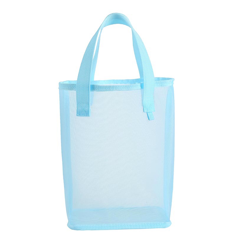 Vrouwen Reizen Strand Opslag Cosmetische Tas Grote Clear Mode Tote Makeup Bag Organizer Toilettas Make Up Case Pouch: Light Blue