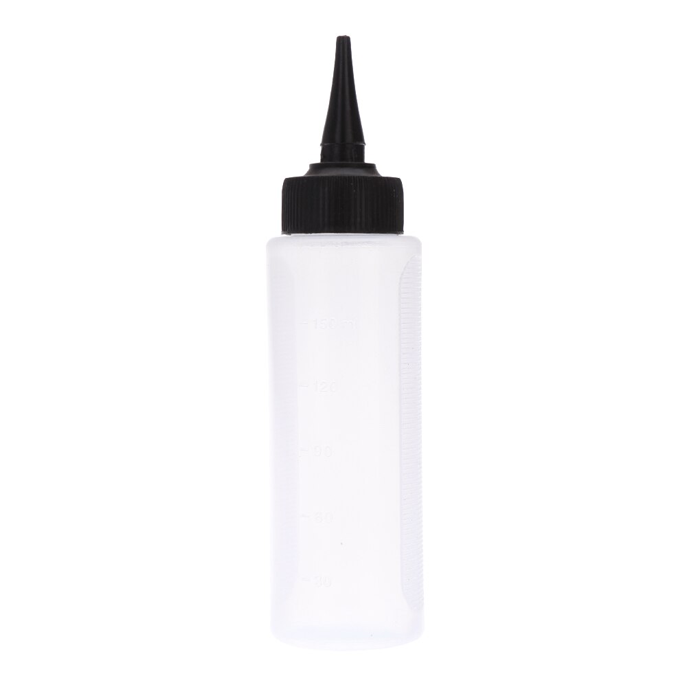 Bouteille en plastique avec bouchons torsadés, échelle à pression, à usage domestique ou Salon de coiffure, Pot de nettoyage sec et lavage de cheveux de 150ml