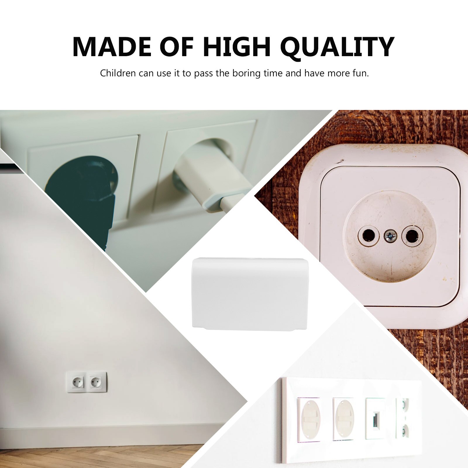 1PC Sticky Type Waterproof Socket Cover Conjoined Switch Socket Protective Lid