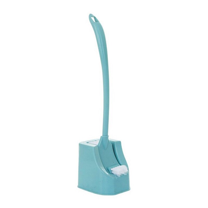 Wc Borstel Set Sterke Haren Goede Grip Compact Lange Handvat Borstel Zware Base Duurzaam Thuis Badkamer Cleaning Tools: Blue