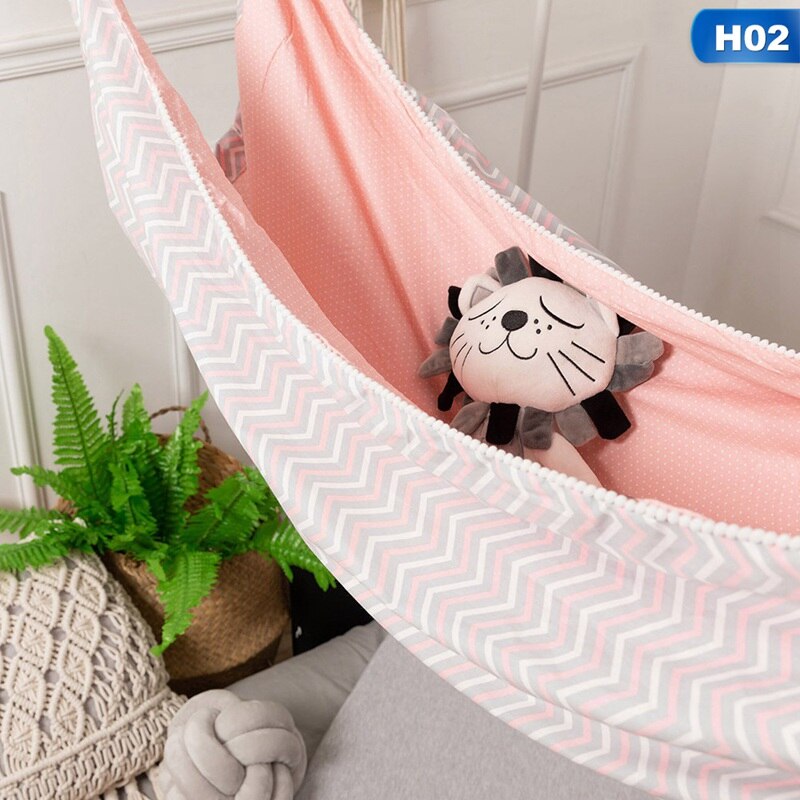 Kids Cotton Cartoon Hammock Swing Baby Hammock For Crib Child Hammock Swing Baby Rocking Chair Indoor Outdoor Hanging Basket: 2