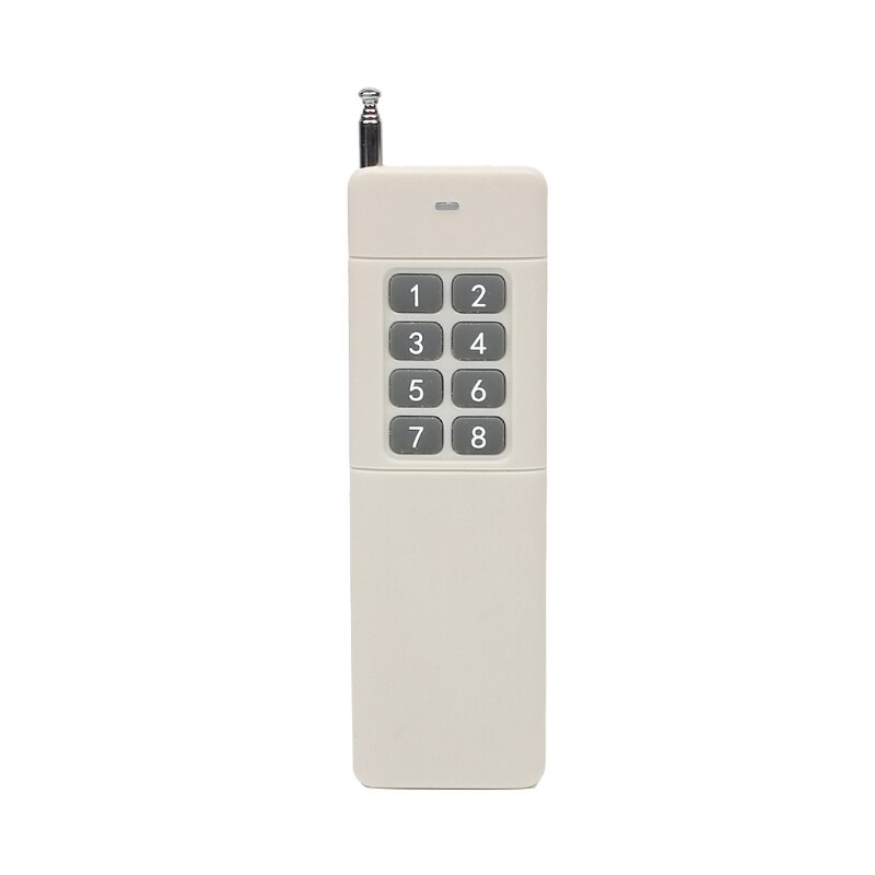 3000m Long Range High Power 1/2/4/6/8/12CH RF Remote Control Transmitter 433 MHz: GRAY