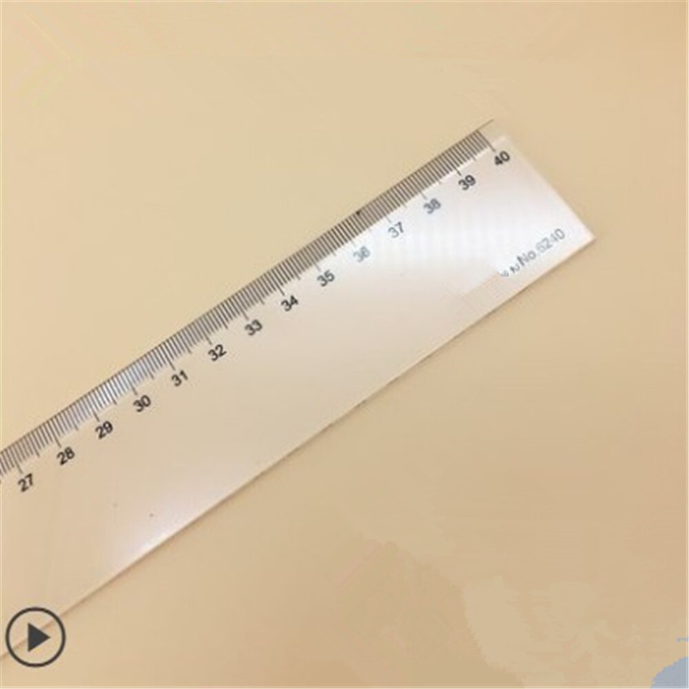 1pcs Plastic Length Measuring Tool Straight Ruler for School 20cm 30cm 40cm