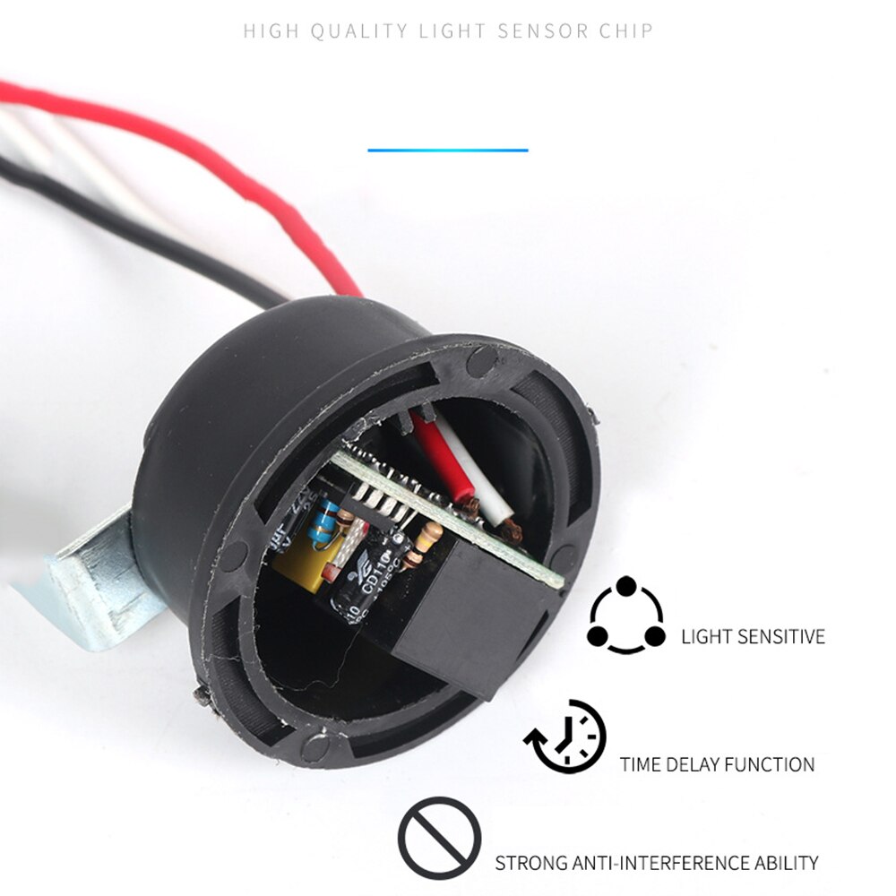 Automatic Auto On Off Photocell Street Light Switch DC AC 12V 220V 50-60Hz 10A Photo Control Photoswitch Sensor Switch
