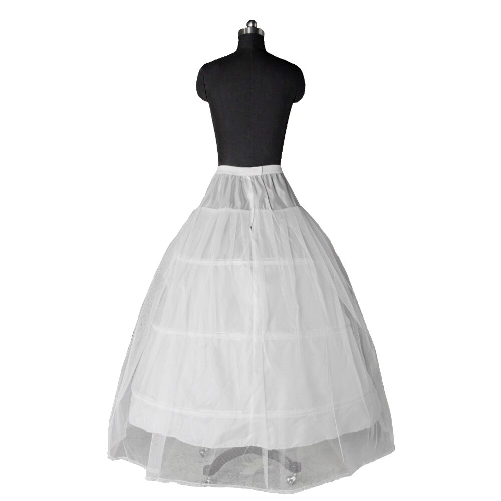 Women's 3 Hoops Skirt for Ball Gown and Bridle Lehengas (White_Free Size) main image 1