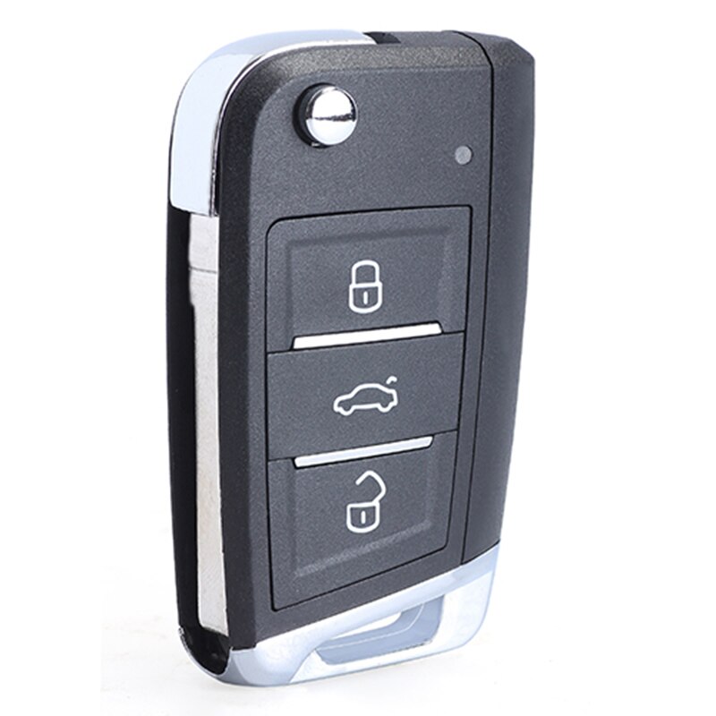 KEYECU 5K0 837 202 AD Upgraded Flip Remote Car Key Fob 3 Buttons 434MHz ID48 Chip for Volkswagen Beetle Caddy Tiguan Touran UP