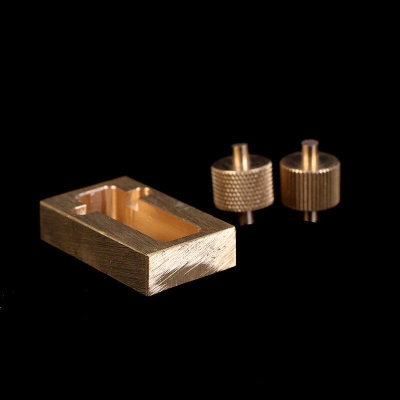 Brass Edge Oil Box With Two Rollers Mini Side Oil Hopper Box Bucket Craft Tool