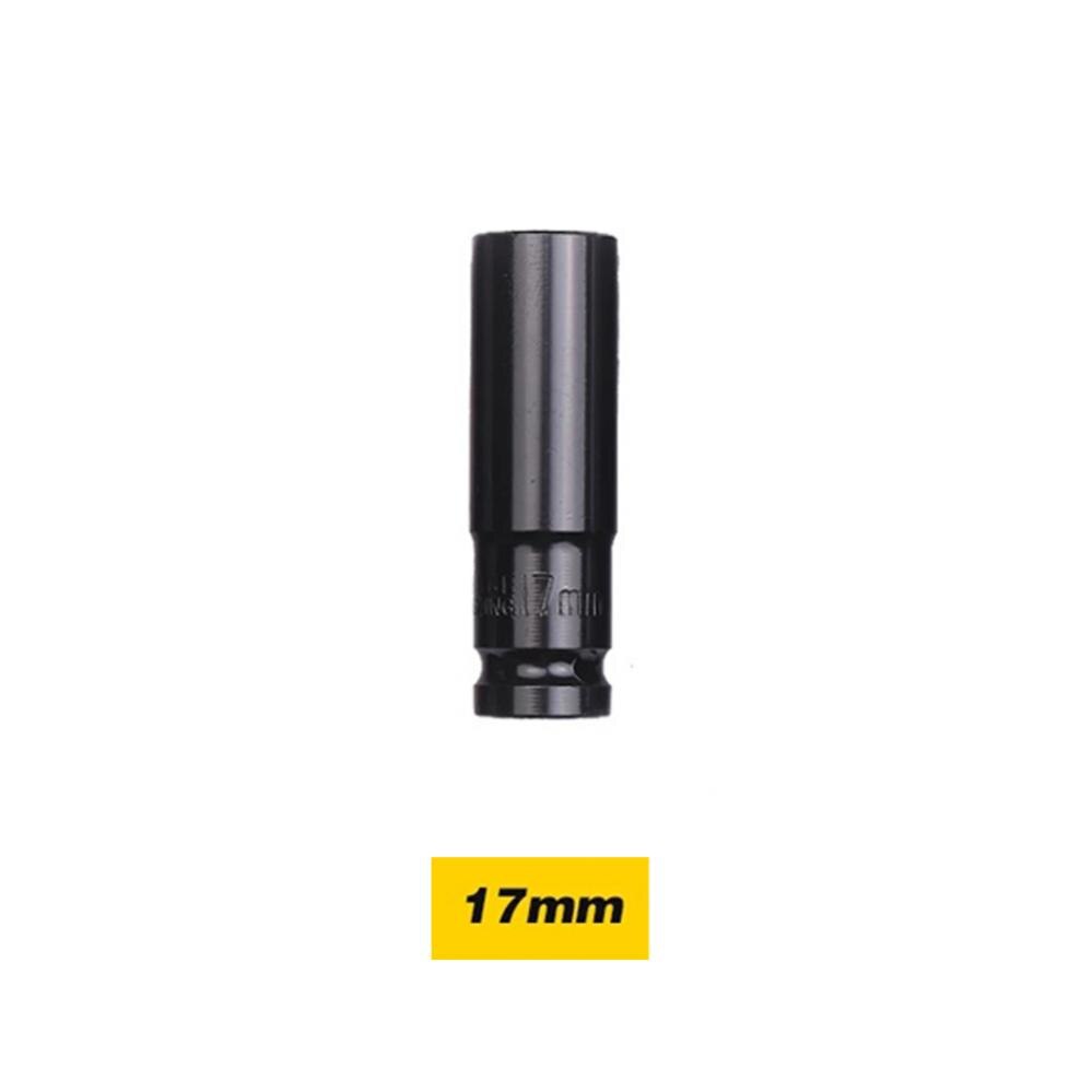 10mm-24mm 1/2" Drive Deep Impact Wrench Socket Head Adapter Hexagonal Hex Socket Head Sleeve for Pneumatic Electric Wrench Drill: 1pcs 17mm