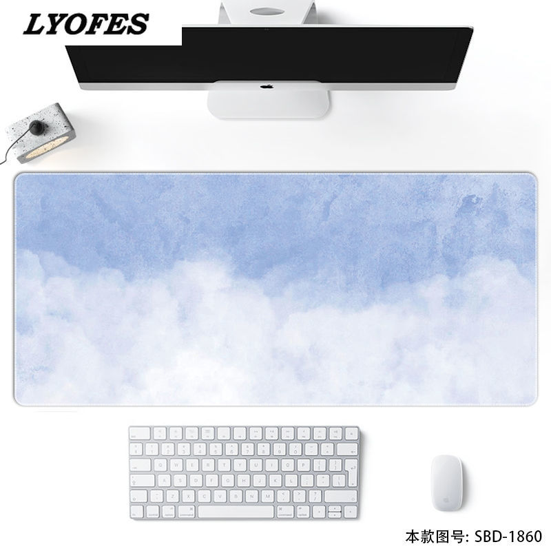Kawaii Desk Pad Writing Desk Mats Gaming Mouse Pad Large XL 80*30cm Laptop Mouse Mat for Office Home Computer Keyboard: 800x300x3mm 07