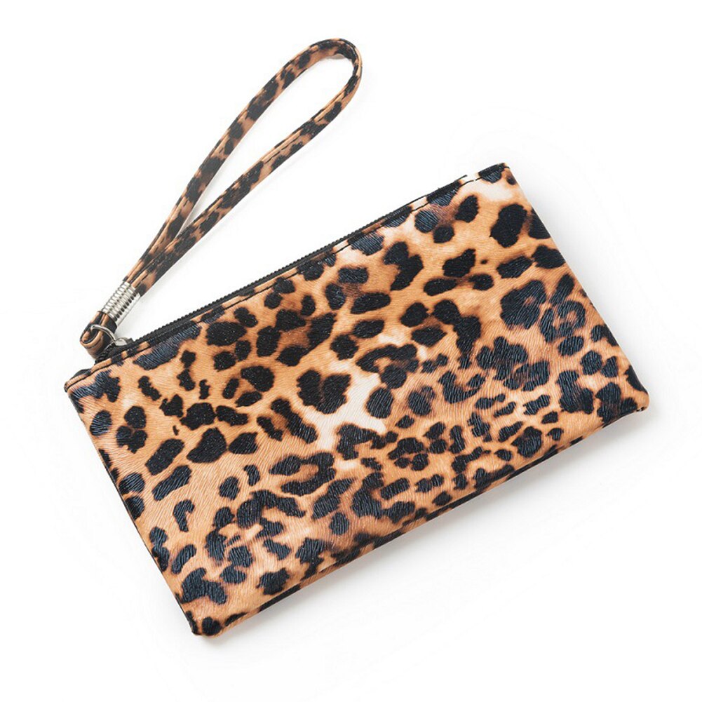 Kvinner kveldsfest damer dyremønster kløtsj konvolutt bag vesker og vesker sekk a hoved- femme: Leopardmønster