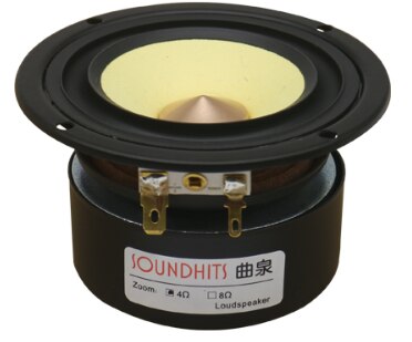 2pcs 3 inch full range speaker hifi speaker vocal delicate ceiling car home audio upgrade modification: Round / 8 ohm