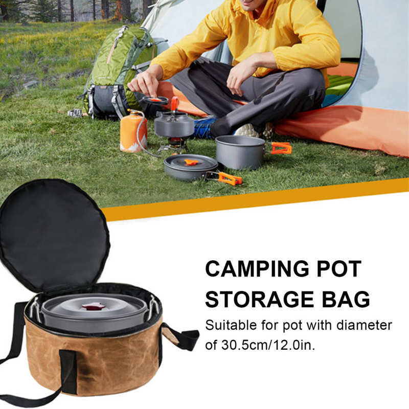 Dutch Pot Storage Bag Travel Pot Bag Portable for Outdoor Camping