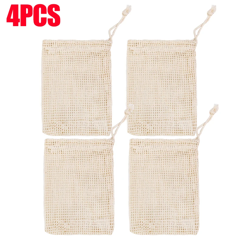 Bolsas de jabón colgantes de lino y algodón Natural, bolsa de red para jabón espumoso, bolsas de red limpiadora de jabón corporal, Herramientas de limpieza de ducha para el hogar, 1/10 Uds.: YELLOW