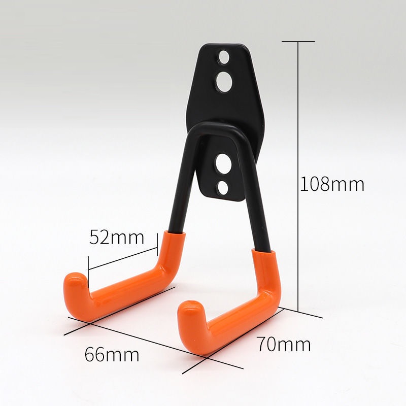 Soporte para bicicleta, gancho de montaje en pared para bicicleta, soporte de estacionamiento para herramientas colgantes, organizador de herramientas de almacenamiento de almacén, accesorios para bicicleta: Rojo
