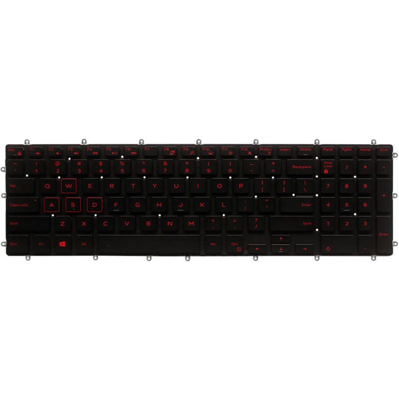 US laptop keyboard for Dell Inspiron 15-5565 15-5567 15-5568 Gaming 17-5765 17-5767 keyboard layout blue/white/red Backlit