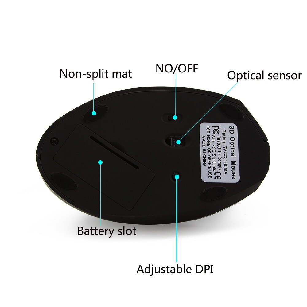 CHYI Ergonomic Left Hand Gamer Mouse Home Vertical Mice Healthy Wrist Healing 1600DPI USB Optical Computer Mouse For Laptop PC