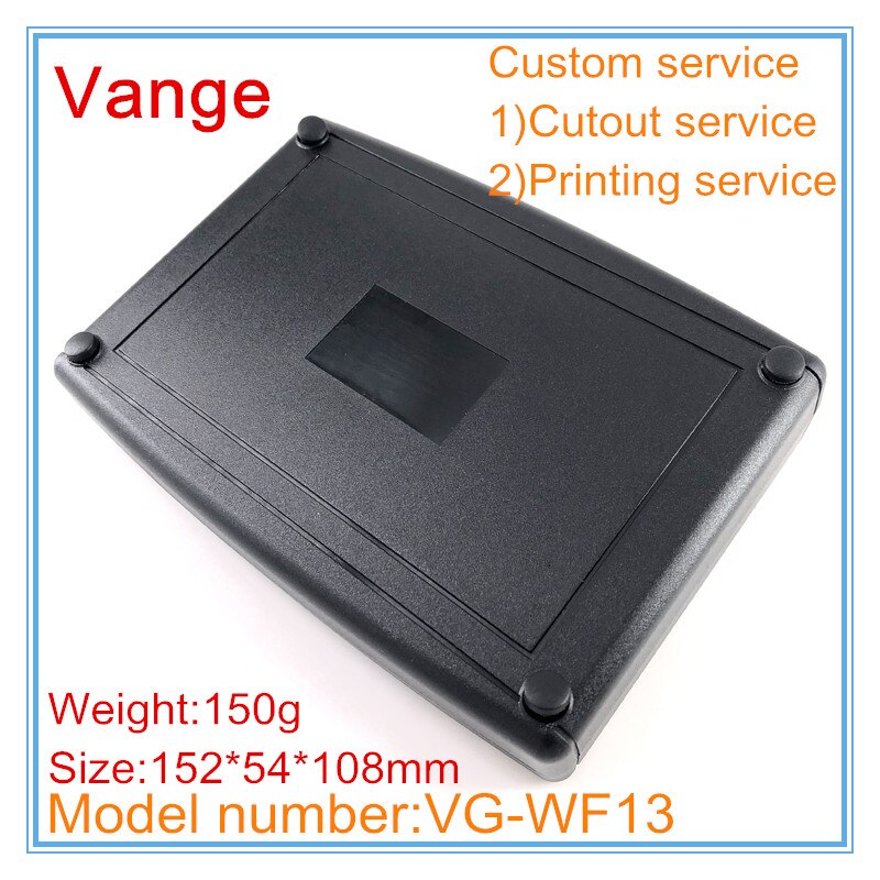 1pcs/lot meter project box 152*54*108mm IP54 ABS plastic instrument housing shell for electrical module device