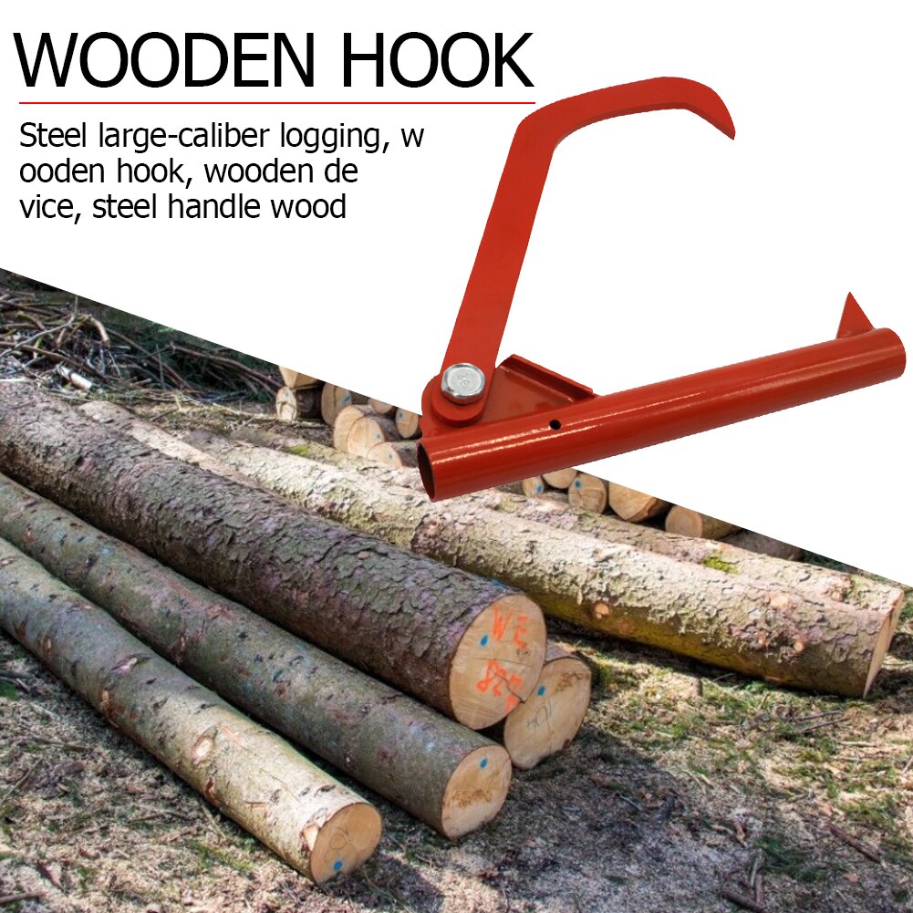 Steel Roller Felling Lever Lifter Log Peavy Home Transport Cant Hook Rustproof Heavy Duty Backyard Roller Tool for Wood