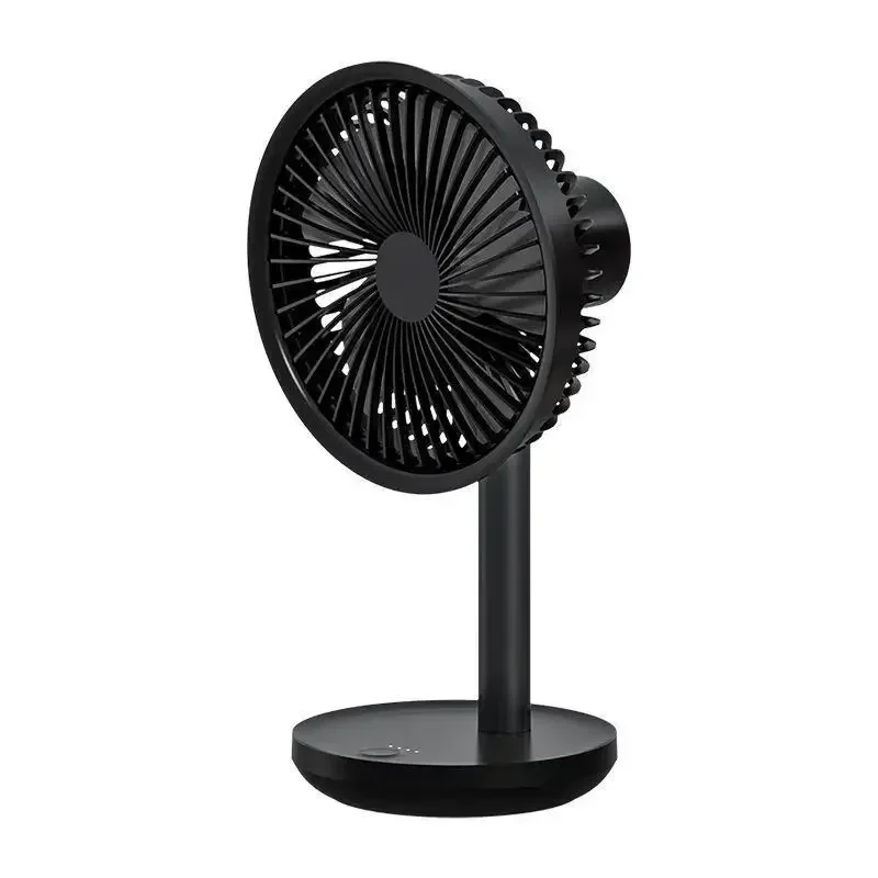 Xiaomi Solove F5 Desktop Mini Fan Draagbare Staande Fans Type-C 4000Mah Airconditioner Tafel Te Dragen Usb Oplaadbaar: Black