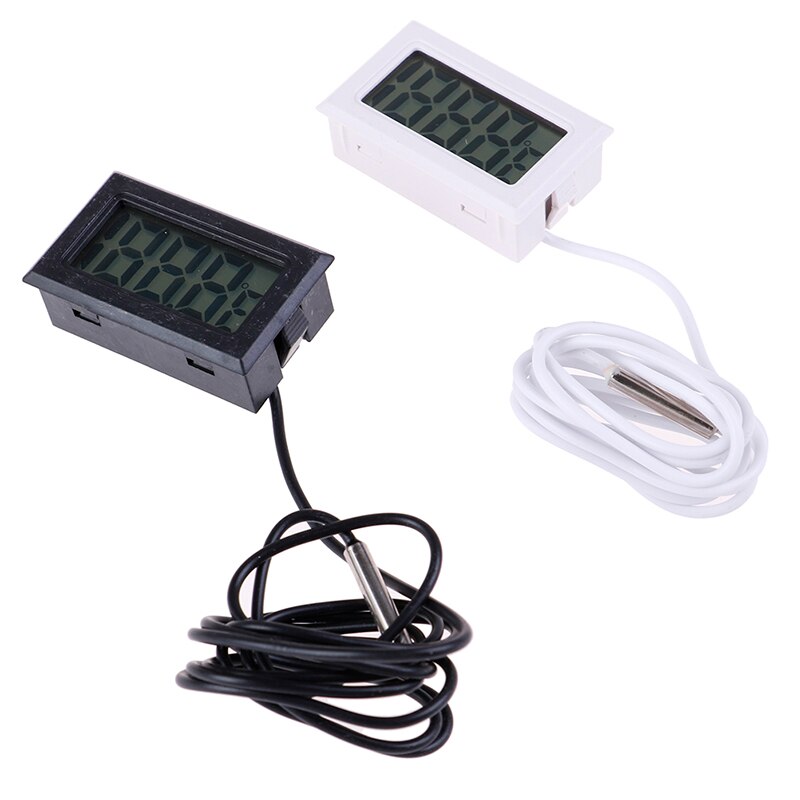 1Pc Digital LCD Display Thermometer Temperature Meter Temp Sensor With Probe