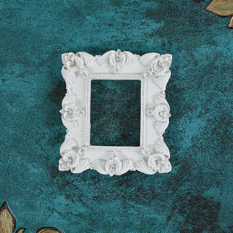 INS-Cadre Photo Rétro Vintage, Petit Cadre de Positionnement de Bijoux, Collier, Accessoires d'Exposition pour la Maison, Décor de Salon: Bourgogne