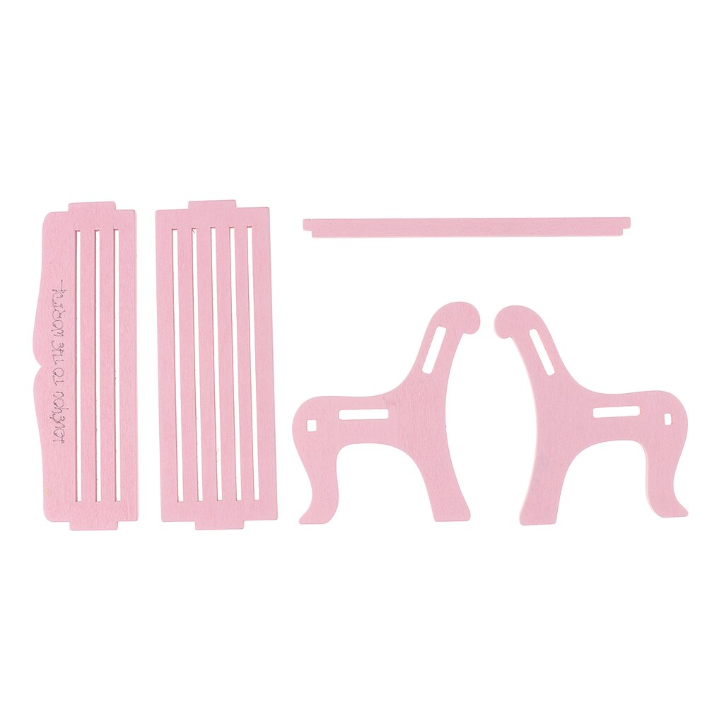 1/6 poppenhuis feeëntuin parkbank meubels voor blythe bjd roze