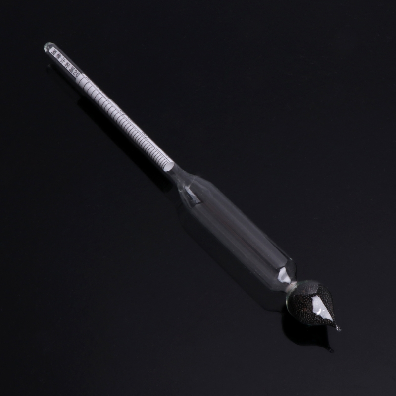 3 Pcs 0-100% Hydrometer Alcoholmeter Tester Set Alcohol Concentratie Meter + Thermometer 35ED