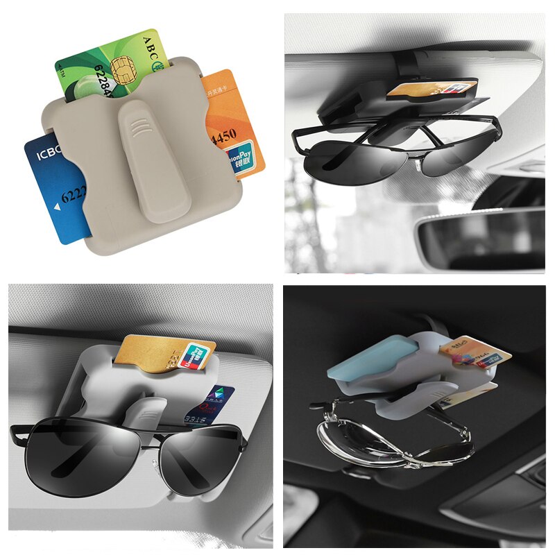 Auto Zonnebril Clips Box Organizer Case Zonneklep Zonnescherm Tas Voor Dacia duster logan sandero stepway lodgy mcv 2 Auto -styling