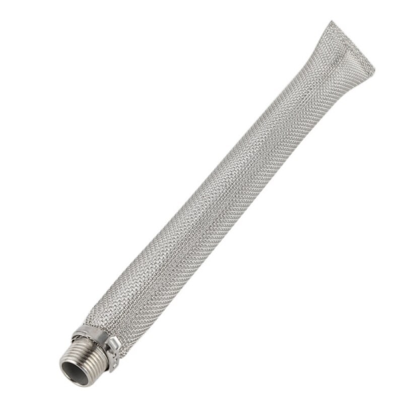 Filtro de cerveja de aço inoxidável chaleira bazooka tela reutilizável multifunction malha filtro fio vinho tun ferramentas: 12 inches