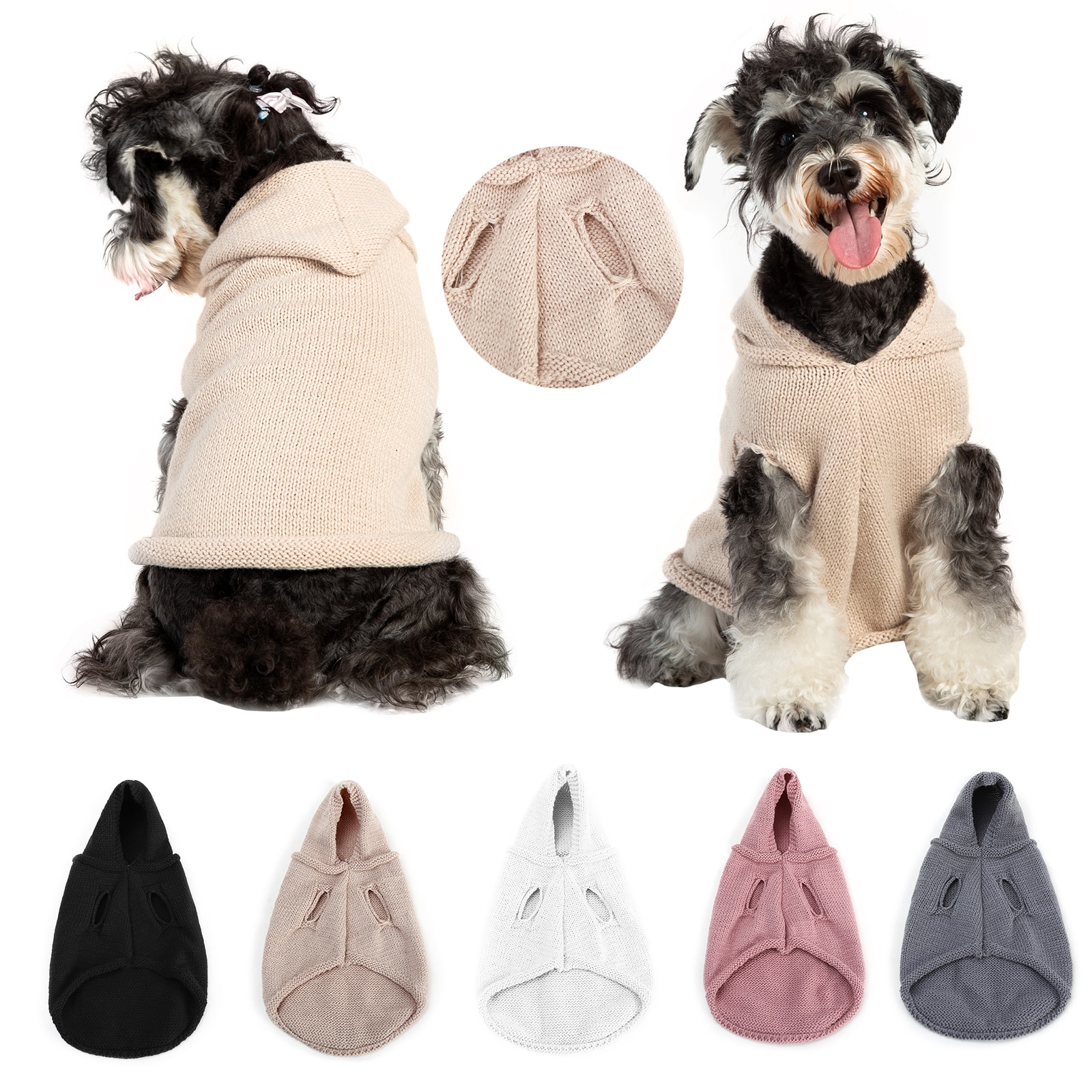 Hiver chien manteau chien vêtements noël doux tricot chien gilet pull pour petits chiens moyens motif classique