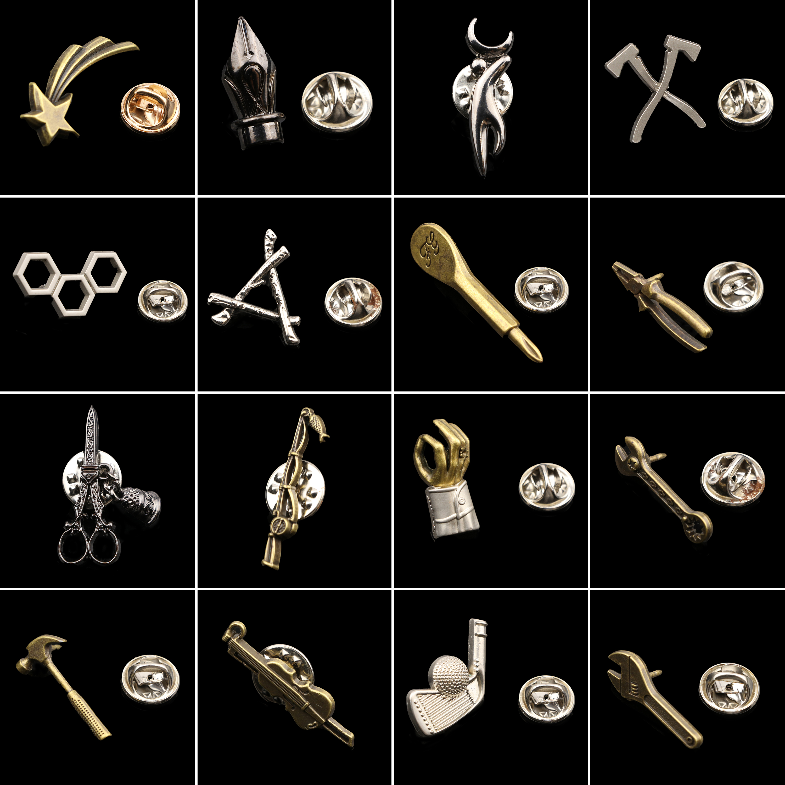Mode Revers Pin Voor Mannen Pak Jurk Decoratie Broches Kraag Pinnen Hoed Broches Shirt Revers Tas Leuke Accessoires