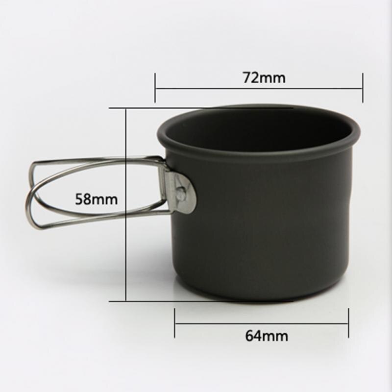 Taza plegable de aleación de aluminio para exteriores, taza portátil para acampar, café, té, para Picnic, novedad de