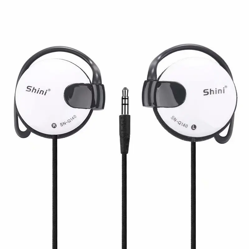 Écouteurs filaires 3.5mm, oreillettes, casque pour MP3, MP4, ordinateur portable, portable, VCD, DVD, musique, sport,: WHITE