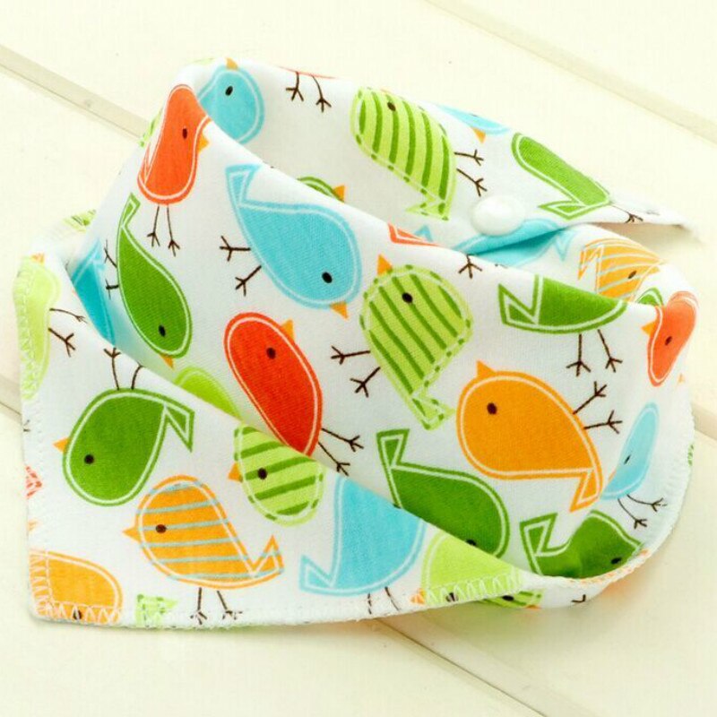 30 stks/partij Biologische Katoen Dubbele Lagen Kinderen Slabbers Handdoek Bandana Driehoek Burp Speeksel Baby Peuter Bandana Sjaal Htrk0003