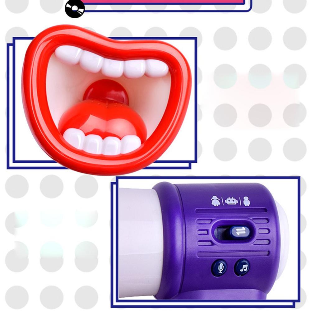 Vibrato particulier de l'enfant avec enregistrement drôle et intéressant corne de grande bouche nouveauté son changement de voix amplificateur jouet