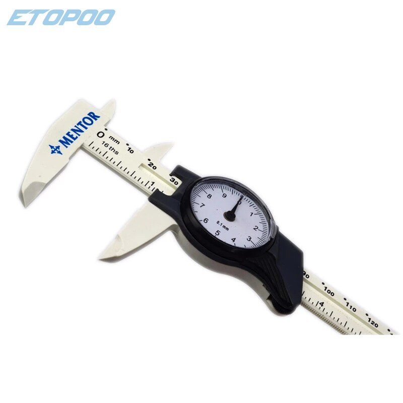 150mm 6inch dial caliper 0-150MM Pure plastic vernier caliper with dial plastic caliper gauge plastic Vernier Calipers