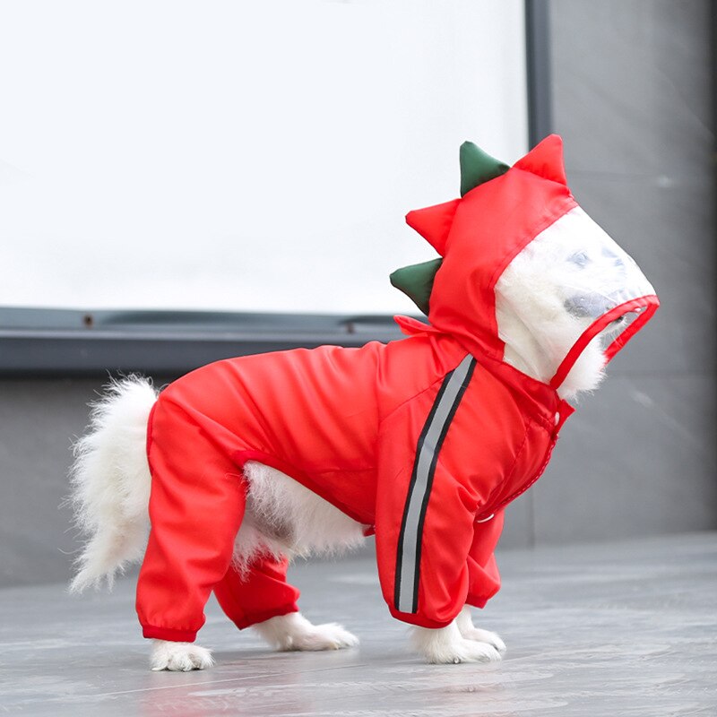 Sommer Hund Gesamt Regen Jacke Hund Kleidung Korgi Regenmantel Dackel Hund Kleidung Chihuahua Kleidung für EIN Hund Ebene Kleidung: verrotten / XL