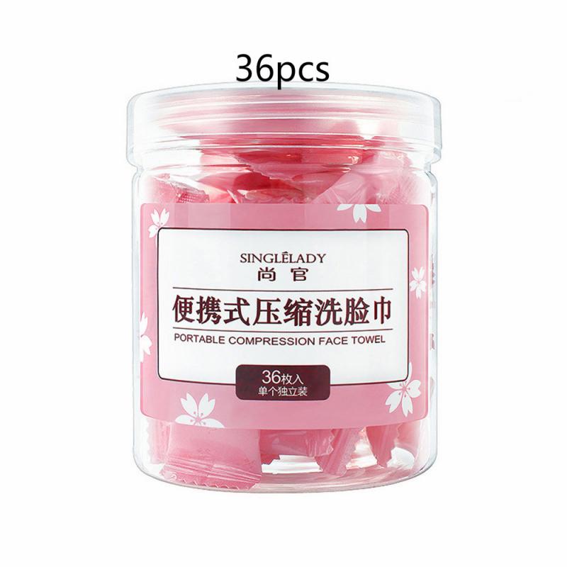 56 stk 36 stk 12 stk bærbart engangs reisehåndkle for ansiktsrengjøring hvitt håndkle: 36 stk